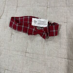 Plaid Red Kids Headband